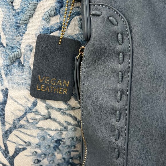 Sasha + Sofi Side Zipper Faux Leather Hobo Bag, Brand New! - Picture 4 of 9